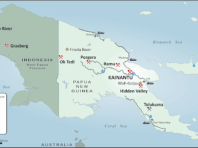 Kainantu Gold Mine Papua New Guinea Map - K92 Mining